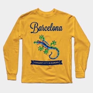 BARCELONA Gaudi Lizard (Light Colors) Long Sleeve T-Shirt